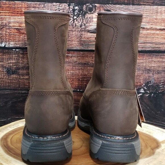 Ariat WorkHog 8 EE Waterproof Soft Toe Work Boots 10011939 $215 Brown Mens - Picture 7 of 13